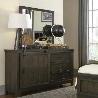 Liberty Furniture Thornwood Hills Rock Beaten Gray Mirror