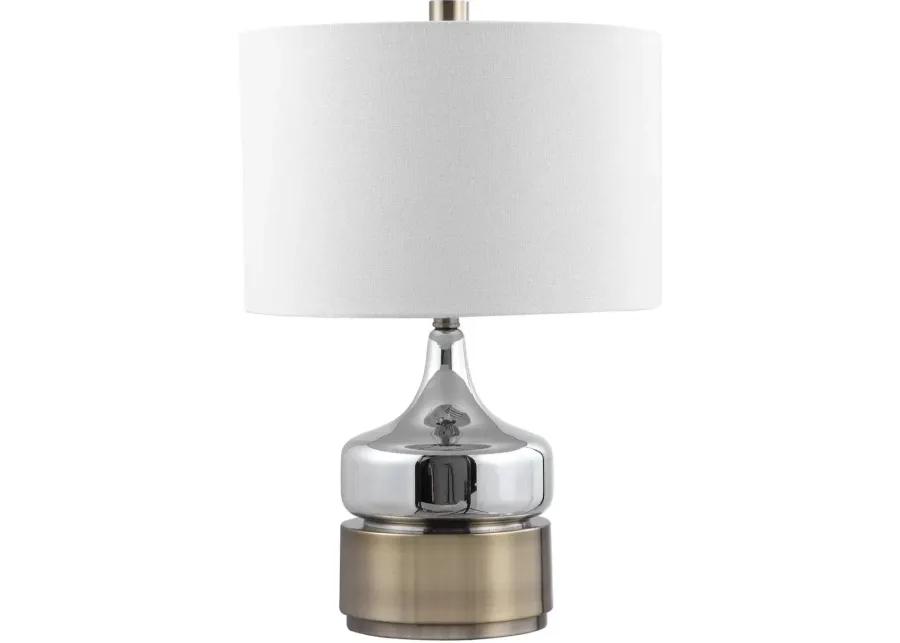 COMO SILVER TABLE LAMP