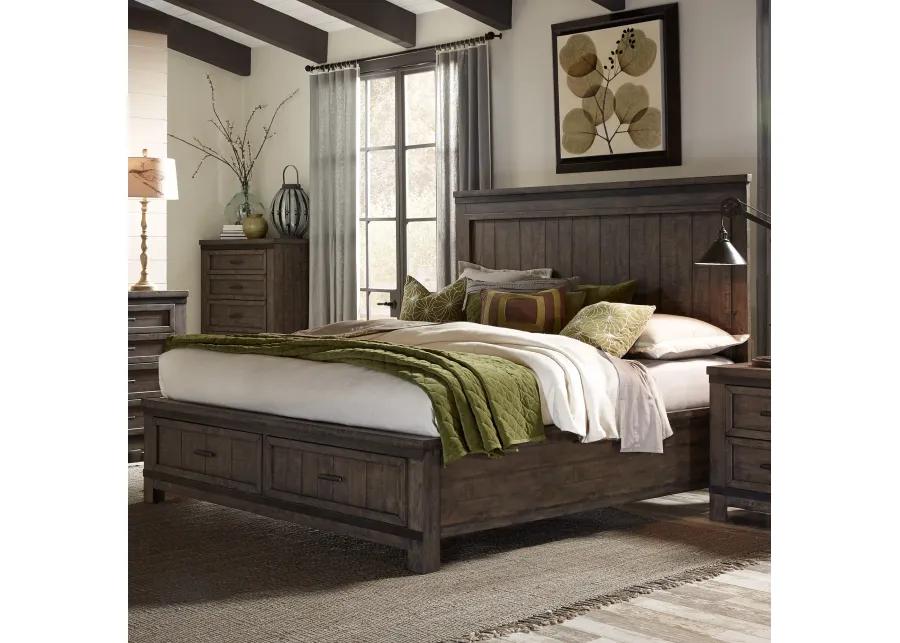 KING STORAGE BED - THORNWOOD HILLS