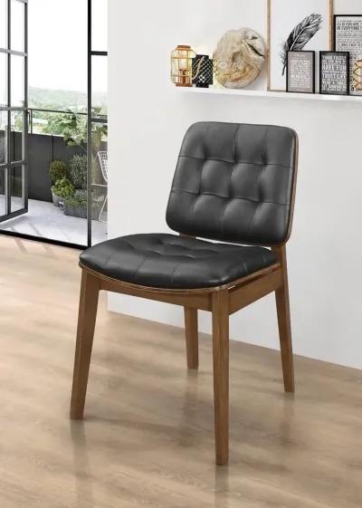 Coaster Redbridge Upholstered Dining Side Chair Walnut