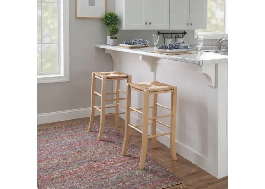 GIANNA BACKLESS BAR STOOL - NATURAL