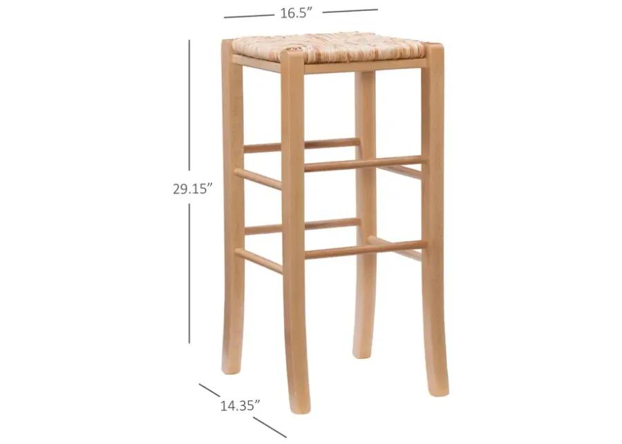 GIANNA BACKLESS BAR STOOL - NATURAL