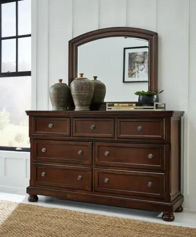 Ashley Porter Dresser & Mirror Rustic Brown Millennium