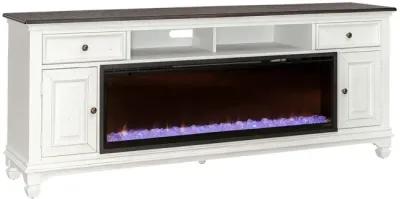 80 Inch Fireplace Media Entertainment TV Stand