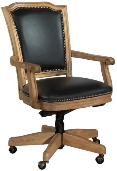 Hekman Wellington Hall Black/Brown Desk Chair