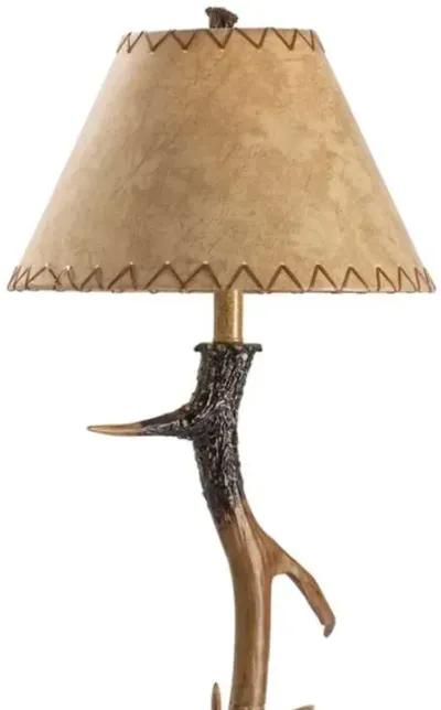 TROPHY NATURAL ANTLER FLOOR LAMP