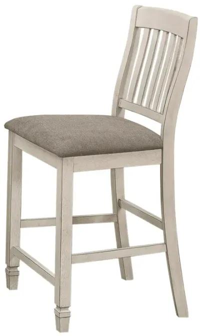 Coaster Sarasota Wood Counter Chair Rustic Cream