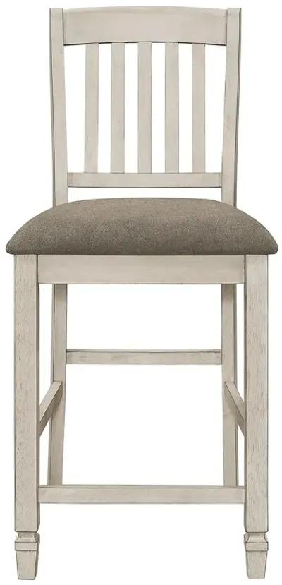 Coaster Sarasota Wood Counter Chair Rustic Cream