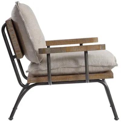 Uttermost Declan Neutral Linen Accent Chair