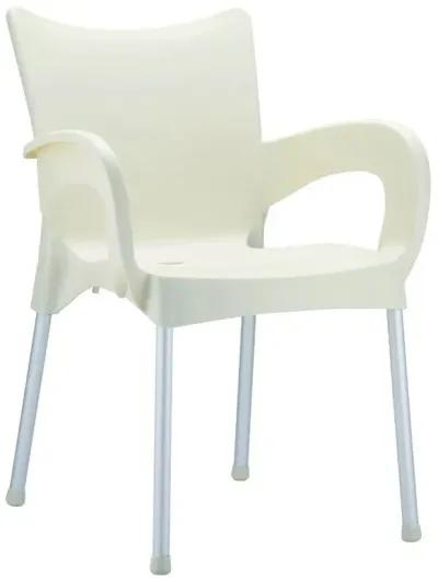 Compamia Romeo Resin Dining Arm Chair Beige