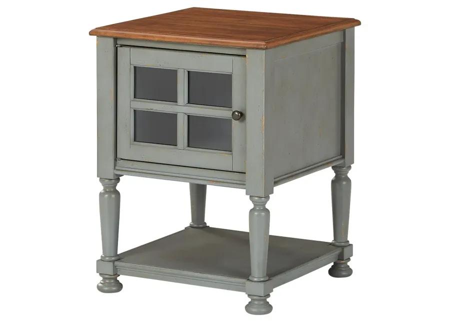 MIRIMYN ACCENT CABINET GRAY/BROWN SIGNATURE DESIGN