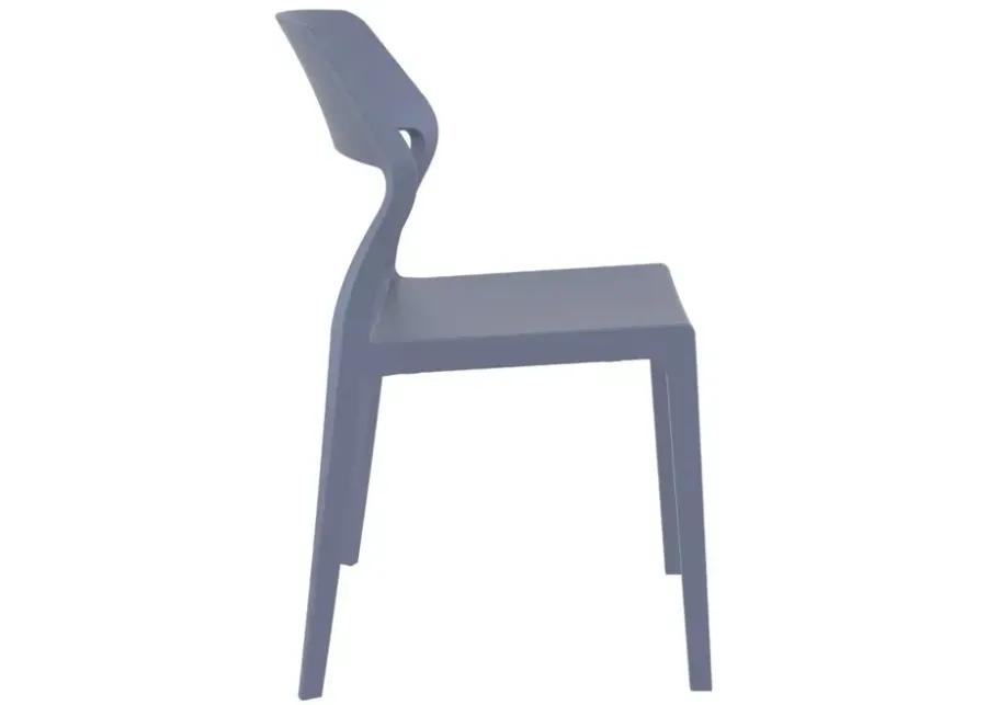 SNOW DINING CHAIR DARK GRAY