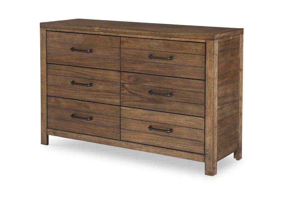 KID'S BROWN DRESSER BROWN FINISH - SUMMER CAMP