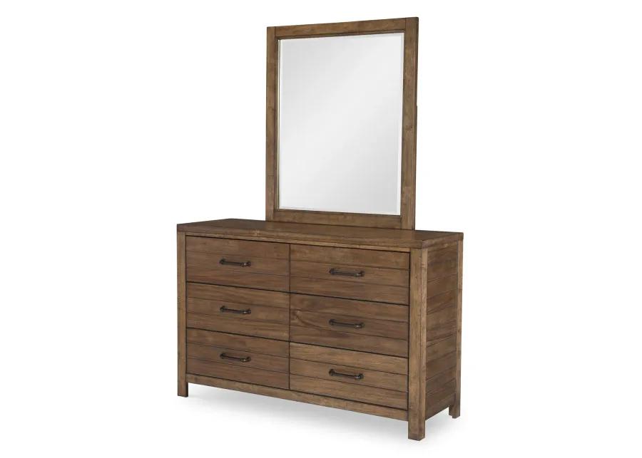 KID'S BROWN DRESSER BROWN FINISH - SUMMER CAMP