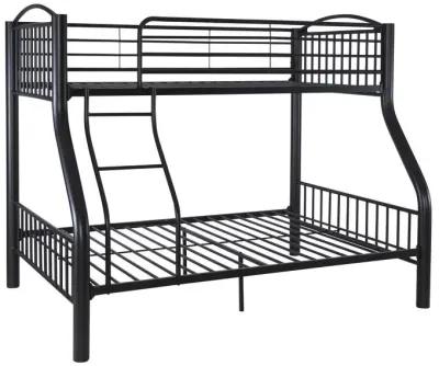 HEAVY METAL TWIN OVER FULL BUNK - BLACK