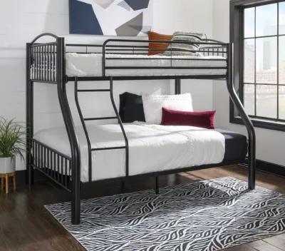 HEAVY METAL TWIN OVER FULL BUNK - BLACK