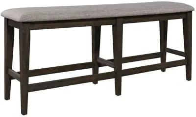 Liberty Furniture Double Bridge Dark Chestnut Counter Bench