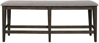 Liberty Furniture Double Bridge Dark Chestnut Counter Bench