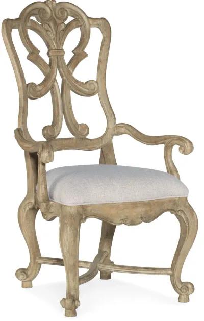 Hooker Furniture Castella Wood Back Armchair