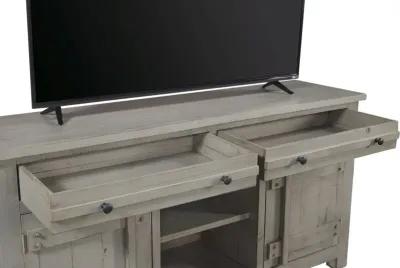 Aspenhome Reeds Farm Weathered Grey 66 Inch TV Stand Console