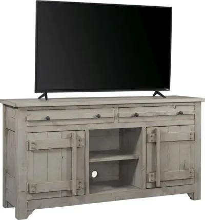 Aspenhome Reeds Farm Weathered Grey 66 Inch TV Stand Console