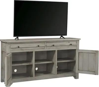 Aspenhome Reeds Farm Weathered Grey 66 Inch TV Stand Console