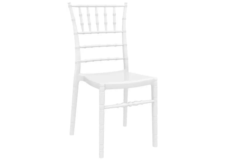 CHIAVARI POLYCARBONATE DINING CHAIR GLOSSY WHITE