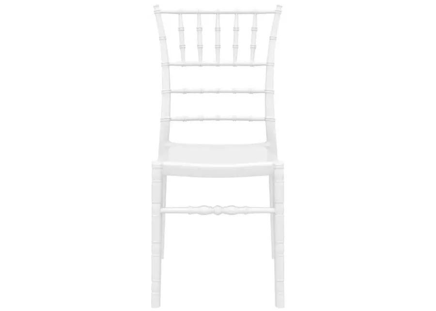 CHIAVARI POLYCARBONATE DINING CHAIR GLOSSY WHITE