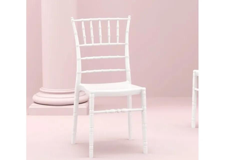 CHIAVARI POLYCARBONATE DINING CHAIR GLOSSY WHITE