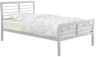 Coaster Cooper Metal Full Open Frame Bed Silver