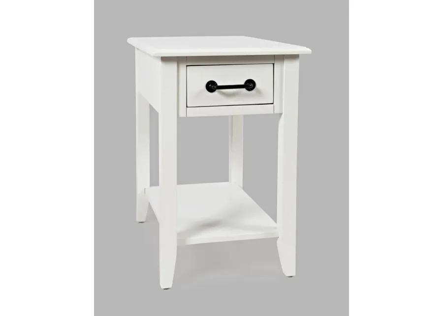 NORTH FORK CHAIRSIDE TABLE WHITE