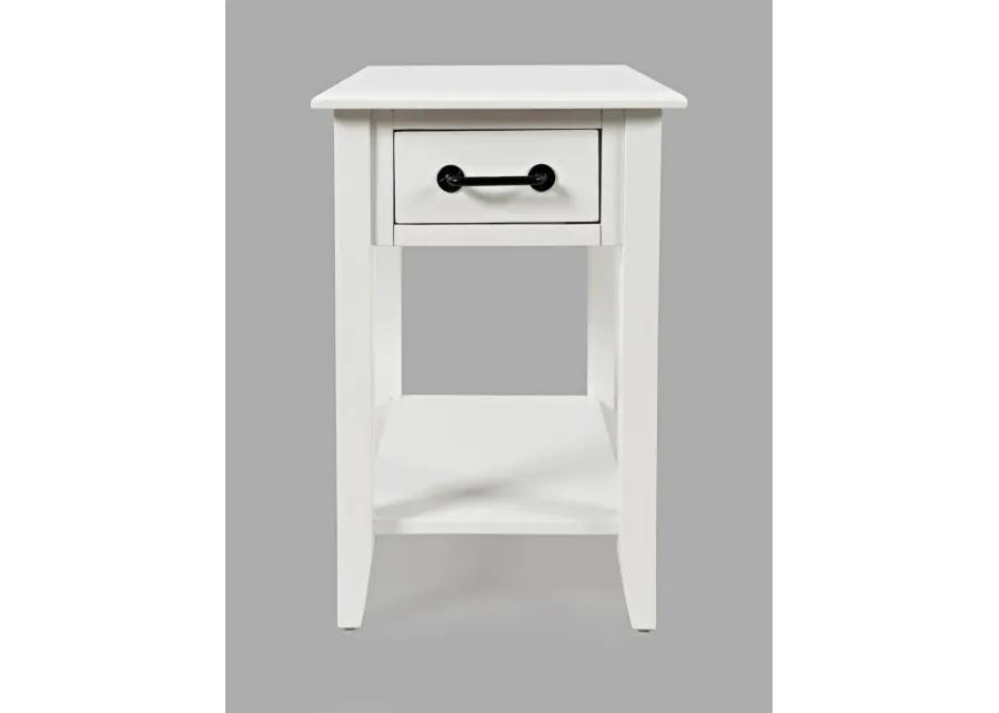 NORTH FORK CHAIRSIDE TABLE WHITE