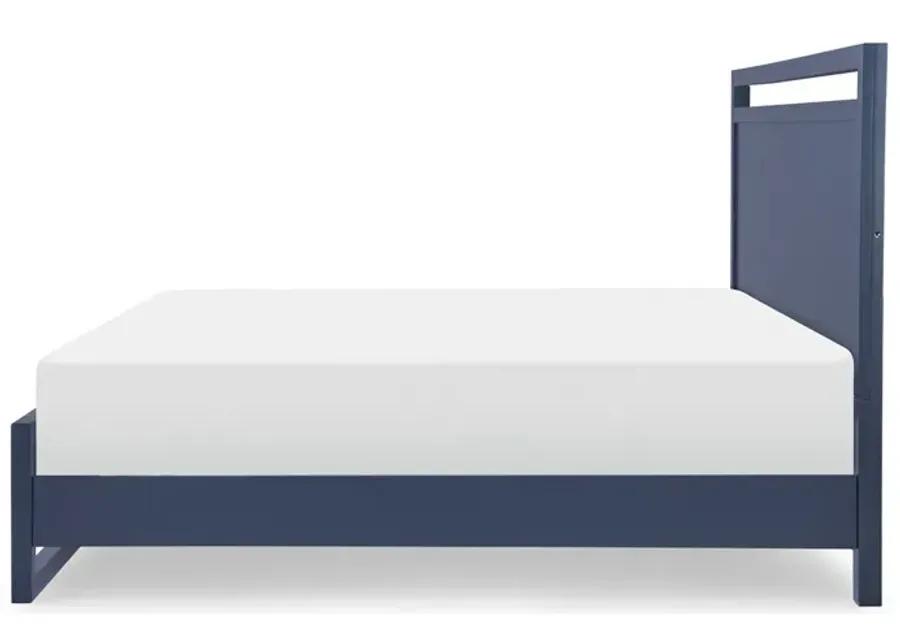 COMPLETE PANEL BED KING BLUE FINISH - SUMMERLAND INKWELL