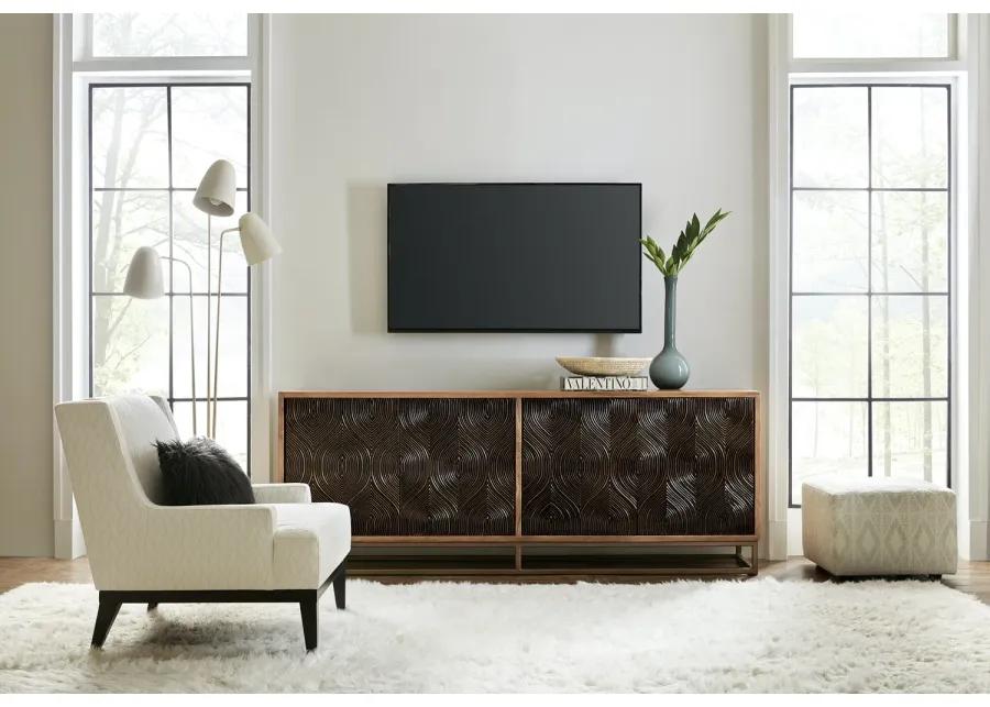 SWIRL DOOR TV ENTERTAINMENT CONSOLE