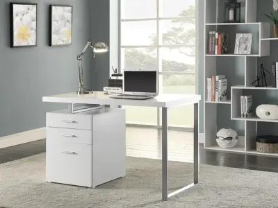 Coaster Brennan 47 Inch 3-Drawer Office Computer Desk White