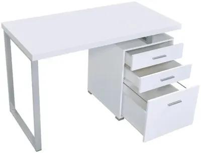 Coaster Brennan 47 Inch 3-Drawer Office Computer Desk White