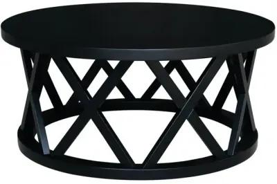 John Thomas Destinations Ceylon Round Coffee Table in Black