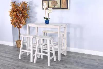 Sunny Designs Marina White Sand 30 Inch Wood Seat Bench