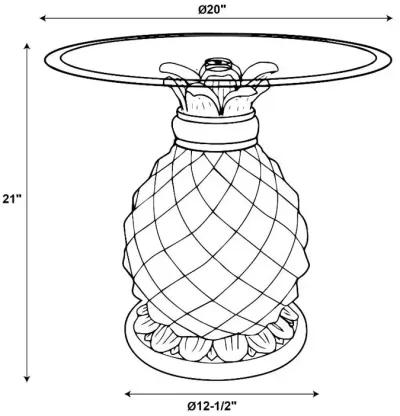 Powell Paradisa Pineapple Accent Side Table