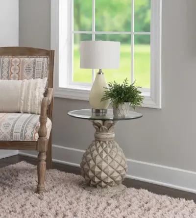 Powell Paradisa Pineapple Accent Side Table