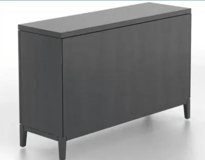 Canadel Contemporary Mirrored Dining Buffet Sideboard in Dark Mocha Finish