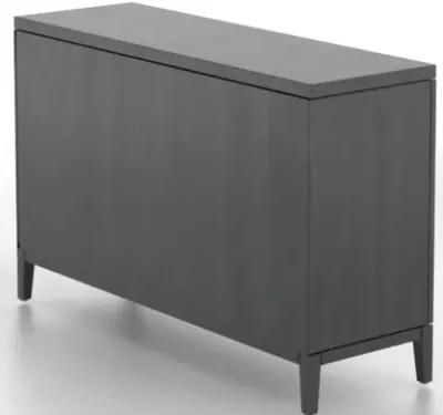 Canadel Contemporary Mirrored Dining Buffet Sideboard in Dark Mocha Finish