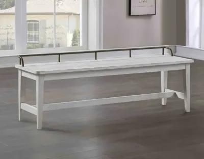 Steve Silver Pendleton Ivory Bench