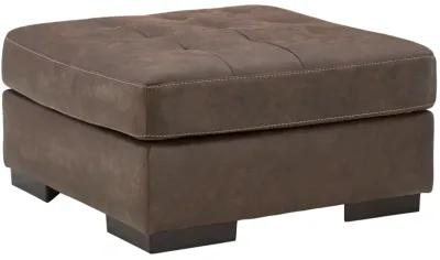 Ashley Maderla Walnut Oversized Accent Ottoman