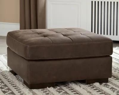 Ashley Maderla Walnut Oversized Accent Ottoman