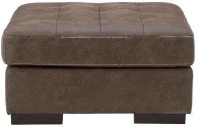 Ashley Maderla Walnut Oversized Accent Ottoman