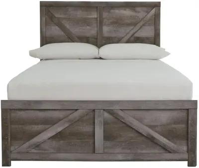 Wynnlow Gray Full Crossbuck Panel Bed