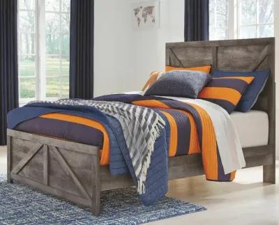 Wynnlow Gray Full Crossbuck Panel Bed