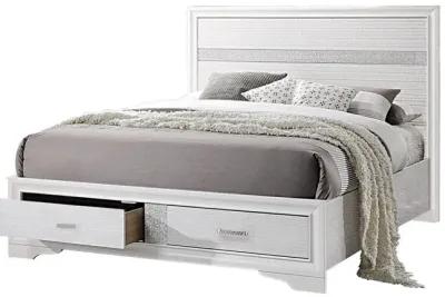 Coaster Miranda Wood California King Storage Panel Bed White