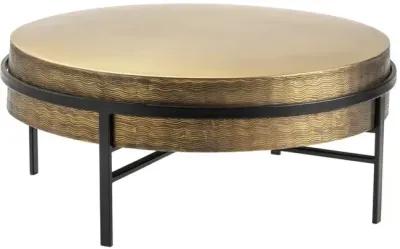 HUDSON BRASS/IRON COCKTAIL TABLE